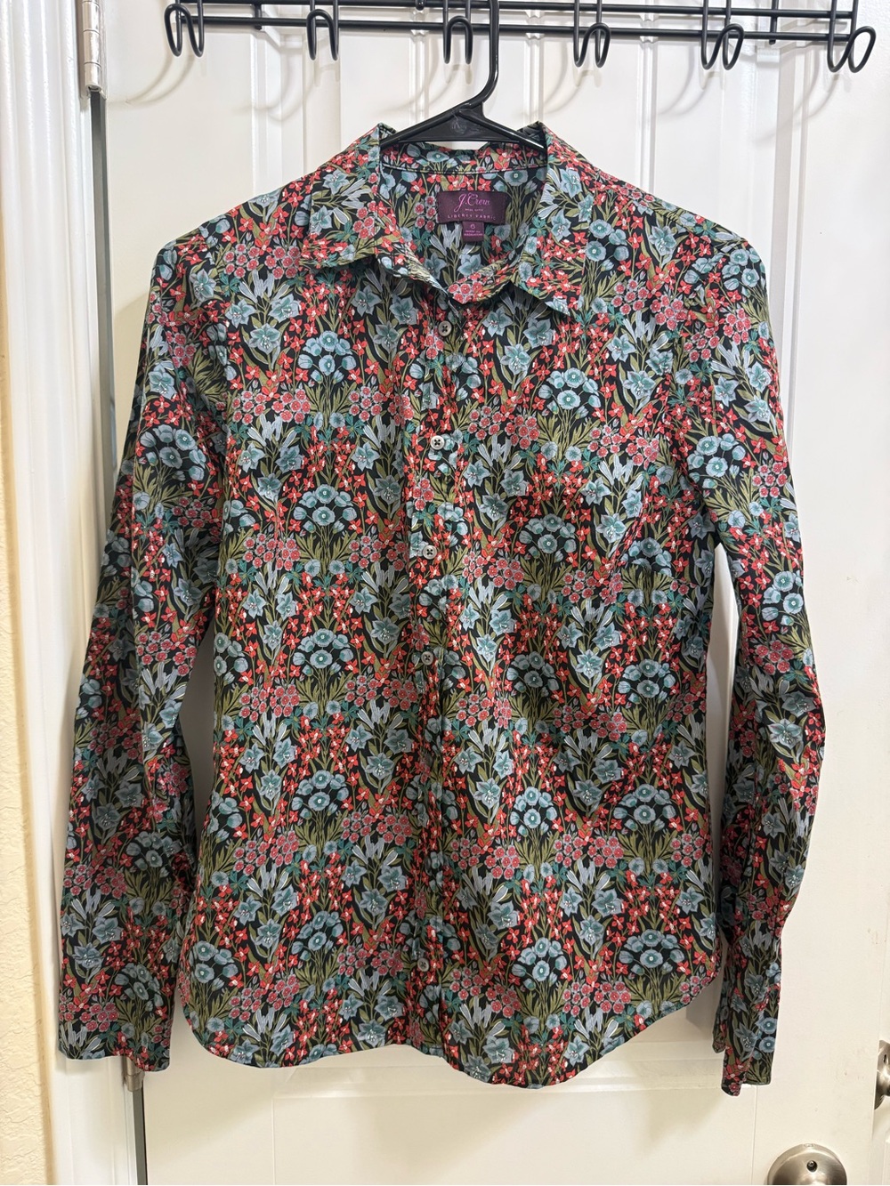 J.Crew Liberty perfect shirt in Elderberry - Picture 5 of 6